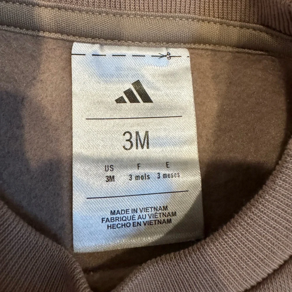 Adidas Infant Tracksuit‎ in Brown and Cream